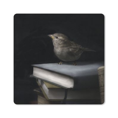 Mauspad - Vogel - Bücher - Porträt - 20x20 cm