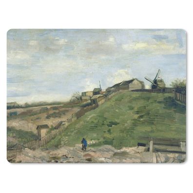 Mauspad - Montmartre-Hügel mit Steinbruch - Vincent van Gogh - 40x30 cm