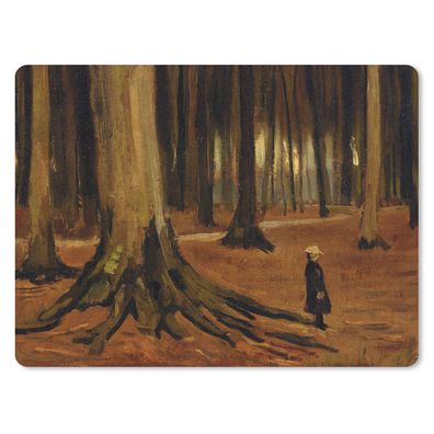 Mauspad - Mädchen im Wald - Vincent van Gogh - 40x30 cm