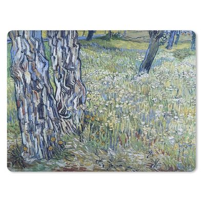 Mauspad - Baumstämme im Gras - Vincent van Gogh - 40x30 cm