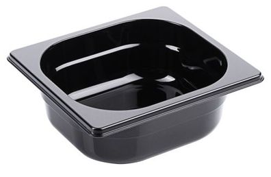 Gastronormbehälter, GN-Behälter, 1/6, 65-150 mm Tiefe wählbar, schwarz