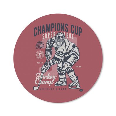 Mauspad - Eishockey - Schlittschuhe - Vintage - 40x40 cm