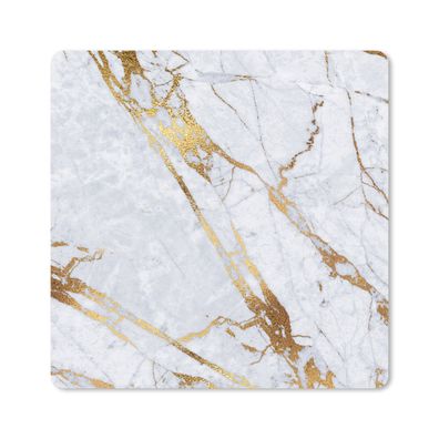 Mauspad - Marmor - Muster - Gold - 20x20 cm