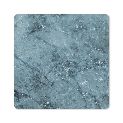 Mauspad - Marmor - Blau - Glitter - 20x20 cm