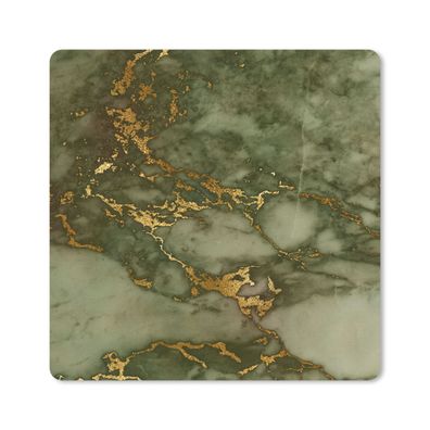Mauspad - Marmor - Muster - Gold - 20x20 cm