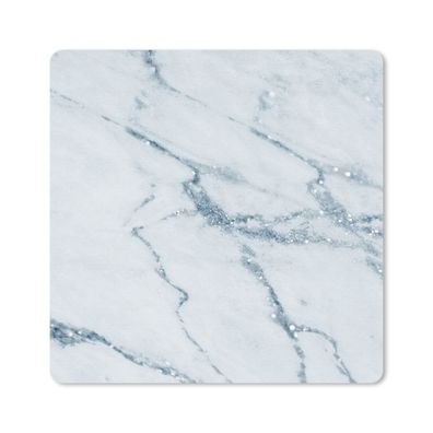 Mauspad - Marmor - Blau - Kalkstein - 20x20 cm