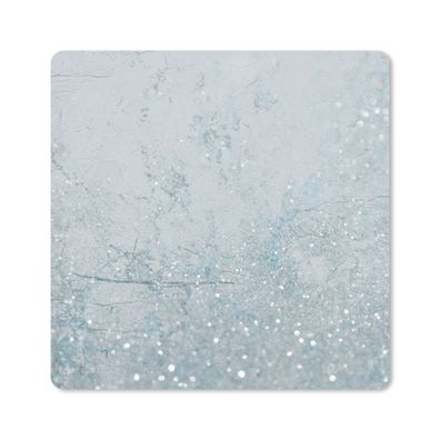 Mauspad - Marmor - Blau - Glitter - 20x20 cm