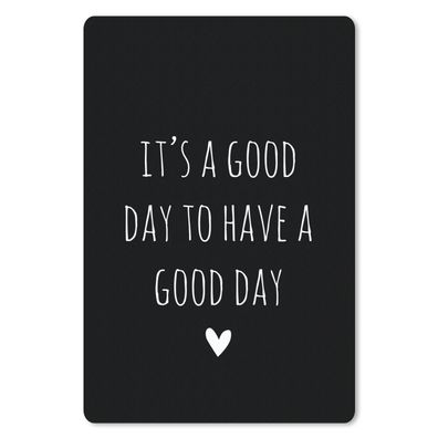 Mauspad - Englisches Zitat "It's a good day to have a good day" mit einem Herz auf sc