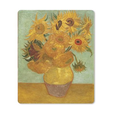 Mauspad - Sonnenblumen - Vincent van Gogh - 19x23 cm