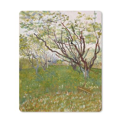 Mauspad - Der blühende Obstgarten - Vincent van Gogh - 19x23 cm