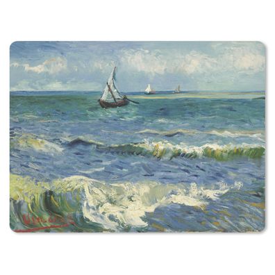 Mauspad - Seelandschaft bei Les Saintes-Maries-de-la-Mer - Vincent van Gogh - 23x19 c