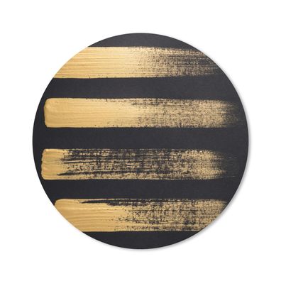 Mauspad - Muster aus goldener Farbe auf schwarzem Hintergrund - 30x30 cm