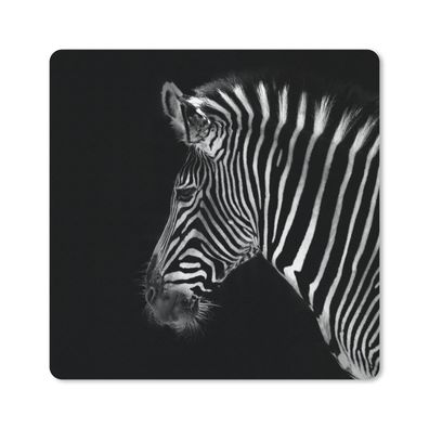 Mauspad - Zebra - Wilde Tiere - Schwarz - 30x30 cm