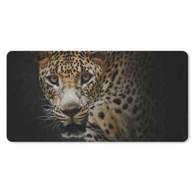 Schreibtischunterlage - Leopard - Wilde Tiere - Licht - 80x40 cm - Mauspad