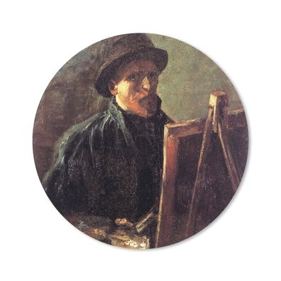Mauspad - Selbstbildnis als Maler - Vincent van Gogh - 50x50 cm