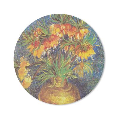 Mauspad - Kaiserkronen in einer Kupfervase - Vincent van Gogh - 30x30 cm