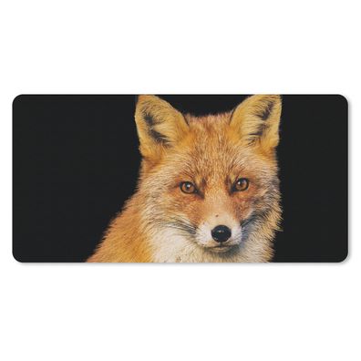 Schreibtischunterlage - Fuchs - Rot - Schwarz - 80x40 cm - Mauspad