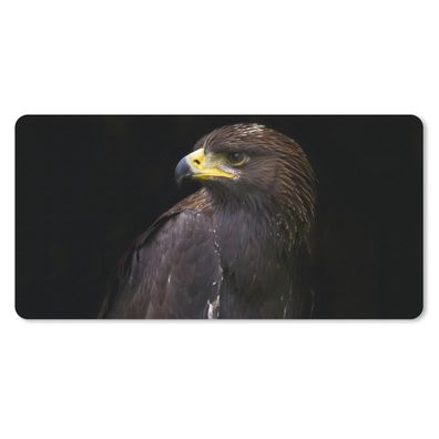 Schreibtischunterlage - Adler - Tier - Braun - 80x40 cm - Mauspad
