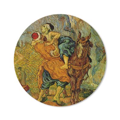 Mauspad - Der barmherzige Samariter - Vincent van Gogh - 40x40 cm
