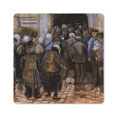 Mauspad - Die Armen und das Geld - Vincent van Gogh - 30x30 cm