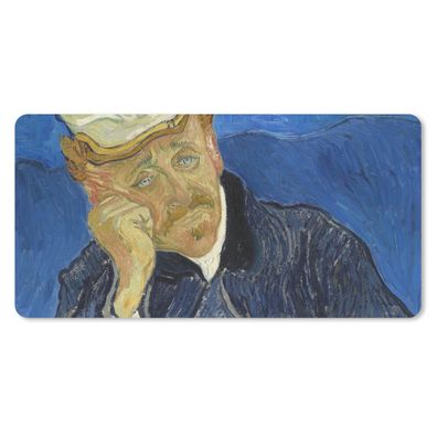 Mauspad - Bildnis des Dr. Gachet - Vincent van Gogh - 60x30 cm