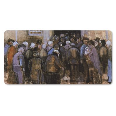 Mauspad - Die Armen und das Geld - Vincent van Gogh - 60x30 cm