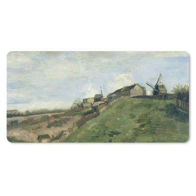 Mauspad - Montmartre-Hügel mit Steinbruch - Vincent van Gogh - 60x30 cm