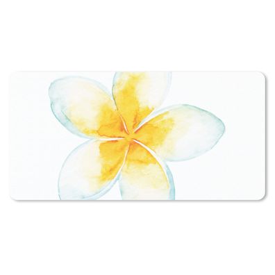 Mauspad - Aquarellfarbe - Blume - Tropisch - 60x30 cm