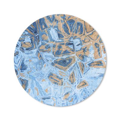 Mauspad - Marmor - Farbe - Gold - Blau - 30x30 cm