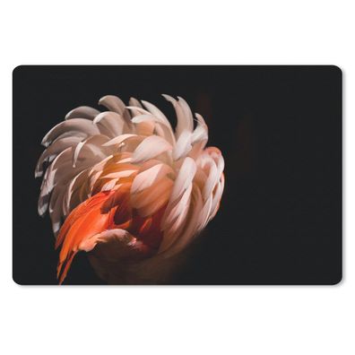 Schreibtischunterlage - Flamingo - Federn - Licht - Makro - 60x40 cm - Mauspad
