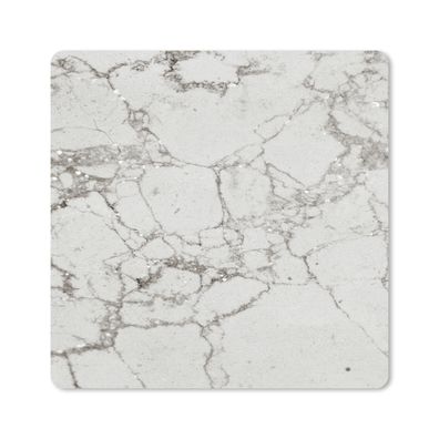Mauspad - Marmor - Silber - Glitter - 30x30 cm