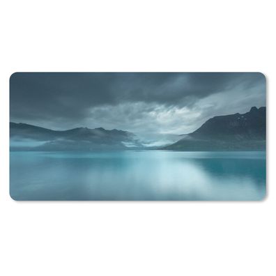 Mauspad - Meer - Norwegen - Blau - 60x30 cm