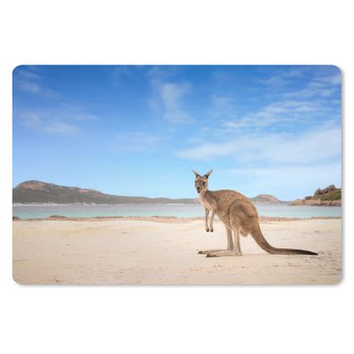 Schreibtischunterlage - Strand - Känguru - Australien - 60x40 cm - Mauspad