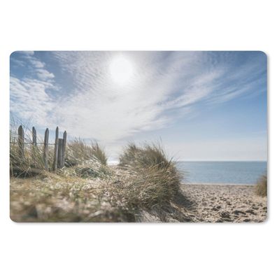 Schreibtischunterlage - Sonne - Wolken - Strand - 60x40 cm - Mauspad