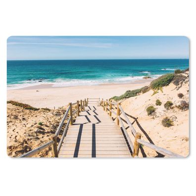 Schreibtischunterlage - Strand - Treppe - Portugal - 60x40 cm - Mauspad