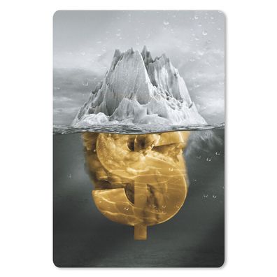 Mauspad - Meer - Gold - Dollar - 40x60 cm