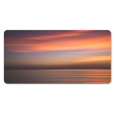 Mauspad - Meer - Orange - Himmel - 60x30 cm