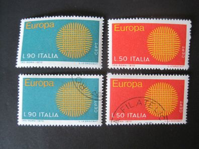 Italien Europa Cept MiNr. 1309-1310 postfrisch * * & gestempelt (G 308)