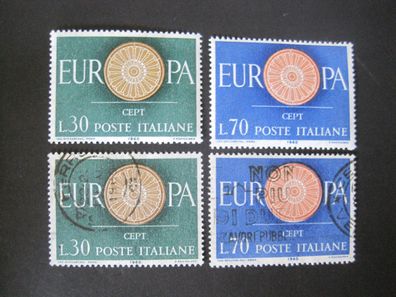 Italien Europa Cept MiNr. 1077-1078 postfrisch * * & gestempelt (G 631)