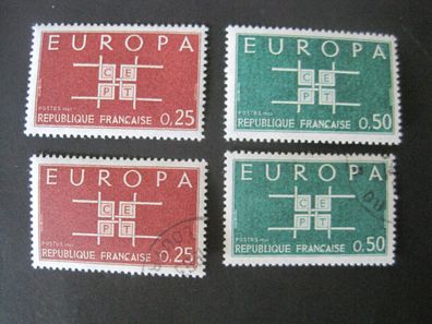 Frankreich Europa Cept MiNr. 1450-1451 postfrisch * * & gestempelt (G 930)