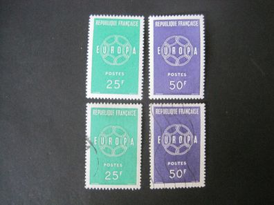 Frankreich Europa Cept MiNr. 1262-1263 postfrisch * * & gestempelt (G 533)