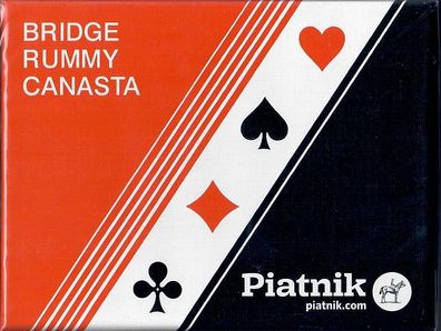 Spielkarten Rummy Bridge Canasta Standard Piatnik französichens Bild