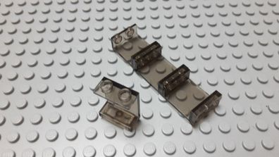 Lego 4 Panele Scheiben 1x2x2 Transparent Rauch Nummer 4864b