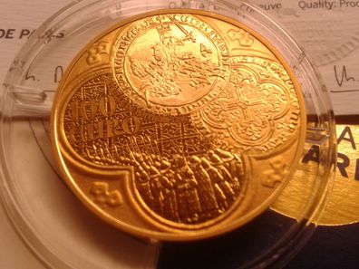 Original 100 euro 2015 PP Frankreich Franc a cheval La Semeuse 17g 920er Gold