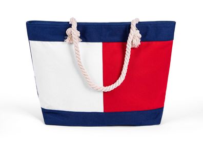 Strandtasche Groß Einkaufstasche XXL Reißverschluss Wasserabweisend Shopper Bag