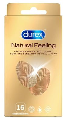 Safer Sex mit Durex Natural Feeling 16 Kondome Latexfrei mit Reservoir