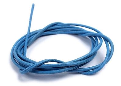 Minott Halskette Ziegenleder Lederriemen Lederband 100cm Hellblau