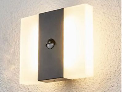 Casaya LED Aussenwandleuchte mit Bewegungsmelder Aluminium warmweiß 12,2W 995425