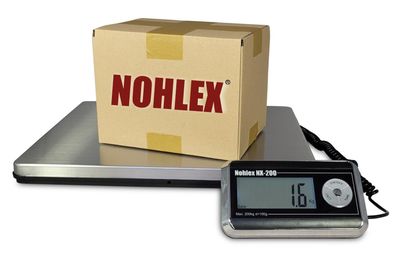 Nohlex Plattformwaage Tierwaage 200kg/100g Edelstahl Plattform + Robuste Qualität