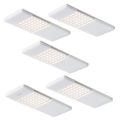 LED Küchen Unterbauleuchte Samba Change 5x4 W, Lichtfarbe regelbar